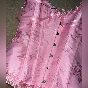 Pink corset top (worn ONCE) - Size S